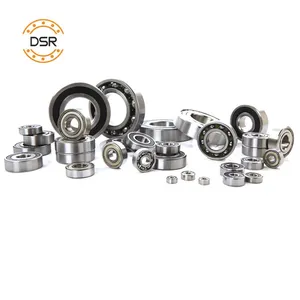 DSR Bearing Motorcycle Parts Deep Groove Ball Bearings 6204 2RS1 6205 /P0/P6/ABEC-1 ABEC-3 thumbnail-1
