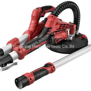 Portable 225mm Long Handle Self Vacuum Telescopic Foldable Electric Drywall Putty Wall Sanding Machine Drywall Sander With LED Light thumbnail-2