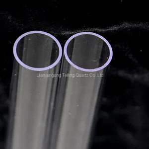 Transparent Ozone Free Quartz Tube Quartz Glass Tubes for Germicidal Lamp thumbnail-2
