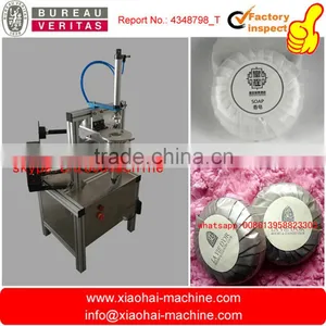 Newest Designed Semi Automatic Round Soap Pleat Type Wrapping Machine thumbnail-1