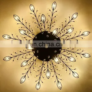 Acrylic Modern Luxury Decorative Indoor Bedroom LED Ceiling Light thumbnail-3