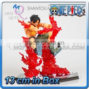 MINI QUTE 13 cm Pirate Japanese Anime One Piece Action Figure Battle Portgas D Ace Brinquedos Boys in Box NO.MQ 092 thumbnail-1