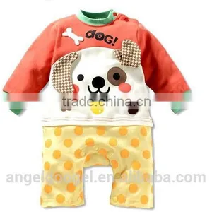 Wholesale Fairy Cartoon Toddlers Baby Romper Climbing Clothes Print Animal Bear Dogs Lions Rabbits & Pandas AG-LA0021 thumbnail-3