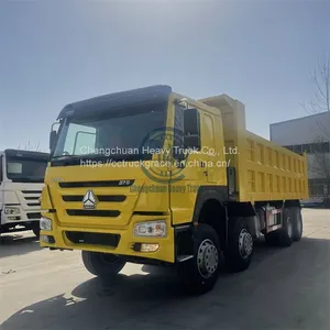 Used Howo Tipper Dump Truck Sino Truck 12 Wheeler RHD LHD 50tons 8x4 thumbnail-1