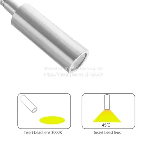 Meanyee Wall Reading Lamp Headboard Bedside Light With Twist Switch/Dimmable/Adjustable Arm/Embedded/Brushed Nickel/3000K LED/MY-WN065 thumbnail-2