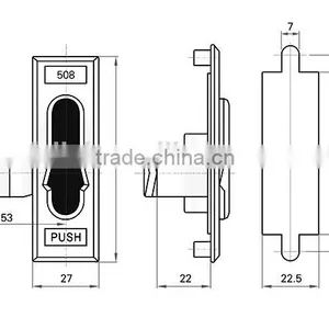 CE Rohs 2015 Feilei China Manufacturer Zinc Alloy Cabinet Plane Key Locks With Cover thumbnail-6