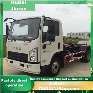 Hook Arm Garbage TruckClean up the Garbage in the Factory Area thumbnail-1