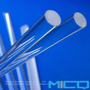 High Purity Fused Silica Optical Thin Quartz Glass Rod With High Light Transmittance Polished Frosted thumbnail-1