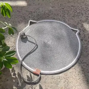 Meow Love Multi-functional Custom Color Natural Sisal Cat Scratch Board Carpet Cotton Rope Pet Sleeping Mat For Cat Grinding Claw Playing thumbnail-3
