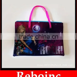 Reusable Vinyl Shopping Frosted Transparent Pvc Handle Bag thumbnail-1