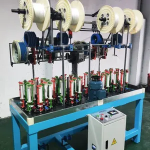 16 Strands 4 Head High Speed Braiding Machine for Shoes Laces and Rope With Take up thumbnail-1