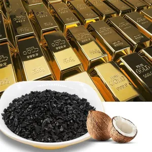 Coconut Activated Carbon Gold Charcoal Price Per Ton Coconut Shell Activated Carbon Bag 25KG for Gold Extraction on Sale thumbnail-1