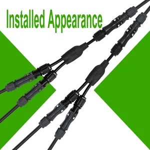 Solar Cable Harness Y Type DC1500V 2 in 1 Wire Branch Without Connector thumbnail-1