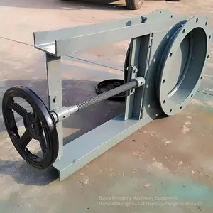 Factory Supply Pneumatic Gate Valve With Square Flange Connection, Channel Electric Gate Valve, and Pipeline Regulating Valve thumbnail-1