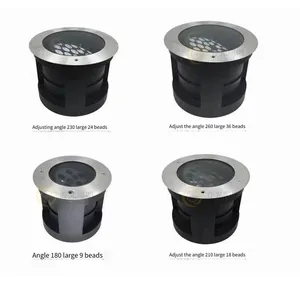 304 Stainless Steel Surface Ring In-ground Lights, 36w/54w, Adjustable Angle, In-ground Lights for Tree Lighting, Outdoor Waterproof thumbnail-2