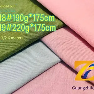 Guangzhifeng 5318# Double-sided Stretch Fabric, 190g/220g * 175cm, Cotton-nylon Double-sided Fabric With Smooth Surface, Clear Texture, Delicate Texture, Smooth Handfeel, Moisture Absorbing, Breathable and Skin-friendly thumbnail-1