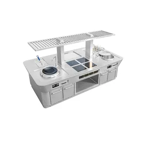 Open Kitchen Luxury Induction Combination Stove With Upper Shelf thumbnail-1