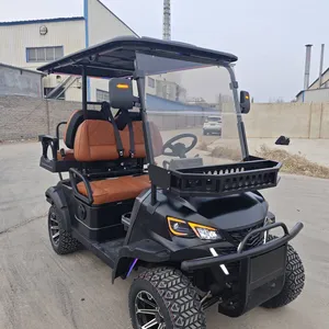 New 2+2 Four-seater Electric Golf Cart and Patrol Vehicle for Export Trade. Direct Factory, Customizable. thumbnail-1