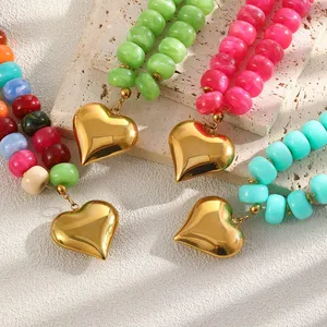 316L Steel Necklace & Pendant Set 18K Gold PVD - B2B Jewellery Manufacturer Warranty thumbnail-3