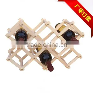 Wooden Wine Rack, Wine Bottle Display Shelf, Wholesale Wine Rack Inserts for Cabinet thumbnail-1