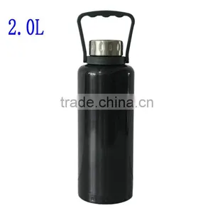Large 2.0L Double Wall Stainless Steel Thermal Insulation, Thermos Vacuum Flask thumbnail-1