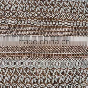 2016wholesale Lace Garment Accessory/embroidery Polyester Full Lace Water Soluble Lace Fabric thumbnail-3