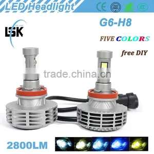 2015 G6 Led Headlight High Power 25w Car Driving Lamp Bulb H8 With Cr-ee Chips thumbnail-1