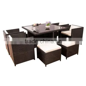 Patio Rattan Furniture Table And Chair Sets Garden Outdoor Rattan Wicker Balcony Furniture Set Quality Choice thumbnail-4