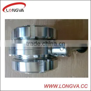 Sanitary Stainless Steel Union Type Butterfly Valve thumbnail-1