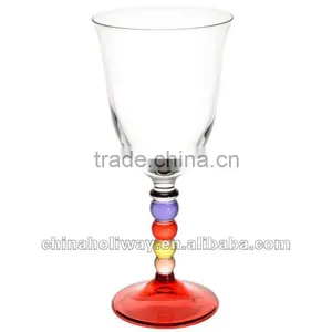 Odessa Wine Glass With Coloured Stem thumbnail-1