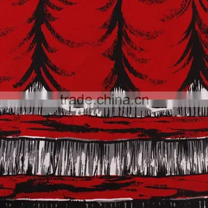 Red Color Woven Textile 100 Cotton 3x3 Canvas Fabric Printing for Garment thumbnail-3