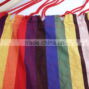 Hammock Hanging Rope Chair Air Outdoor Swing Yard Patio Tree Cotton Solid Wood thumbnail-5