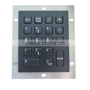 Manufacturer Metal Keys Access Control System Black Metal Keypad thumbnail-1