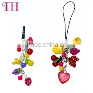 Factory Wholesale Resin Flower Turtle Shape Cell Mobile Phone Strap for Present thumbnail-3