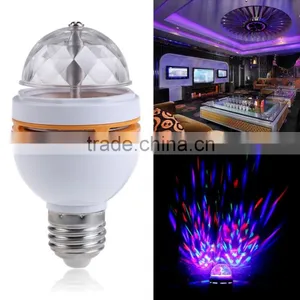 Home Private Small Party RGB Led Lighting Bulb Full Color Rotating Lamp thumbnail-2