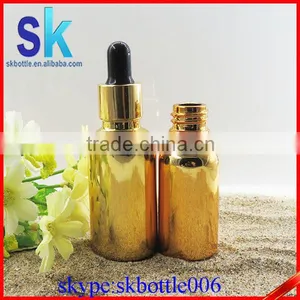 Golden Luxury 30ml Essential Oil Glass Bottle for Smoke Oil Supplier's Choice thumbnail-2