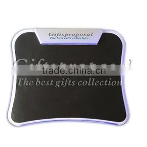 Mouse Pad Mat With Blue LED Light With 4 Port USB Hub for PC Laptop Notebook thumbnail-1