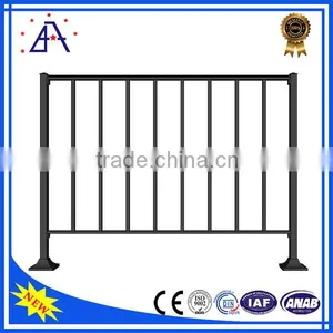 High Style Modestly Priced Silver Anodized Aluminum Rails Fence thumbnail-1