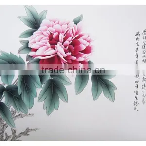 Pure Handmade Diy Painting by Numbers Famous Art Paintings Peony Paintings thumbnail-5