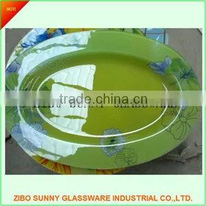 Decorative Round Clear Glass Dinner Plate thumbnail-2