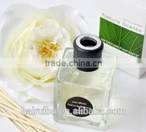 100ml Cube Square Glass Bottle Reed Diffuser With Rattan Sticks Quality Choice thumbnail-1