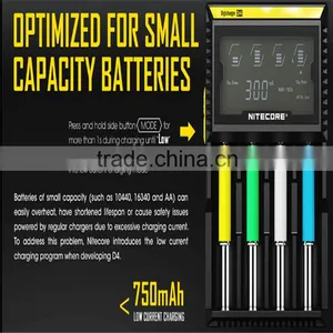 Hot Seller Nitecore Charger i2 i4 d2 D4/diesel Generator Battery Charger Nitecore D4 Battery Charger thumbnail-3
