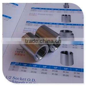 Stainless Steel Threaded Pipe Fittings/ Socket Plain Male DIN2986 thumbnail-1
