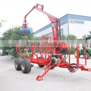 ZM Series Log Trailer Crane ZM5004,5 TonTimber Trailer With Crane,Tractor Mounted Model((1 Ton,3 Ton,5 Ton,8 Ton,10ton,12 Ton) ) thumbnail-1