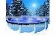 Round Swimming Spa Cover Tarp 11' - Silver thumbnail-1
