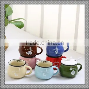 ZAKKA Cute Ceramic Milk Breakfast Ceramic Mug thumbnail-1