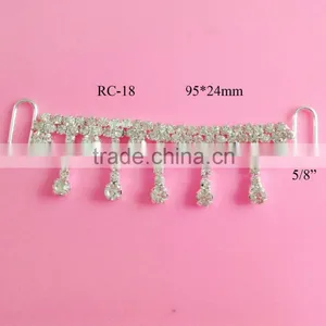 Stock Hot Selling Rhinestone Connector for Headband/hairwear(RC-18) thumbnail-1