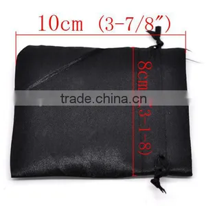 Black Small Satin Pouches thumbnail-2