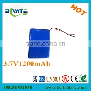 Newest High Quality 106090 3.7V/7.4V/11.1V/14.8V 1200mAh Lipo Battery for Wearable Device thumbnail-1