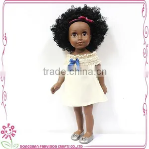 18 Inch Full Vinyl African Girl Dolls thumbnail-3